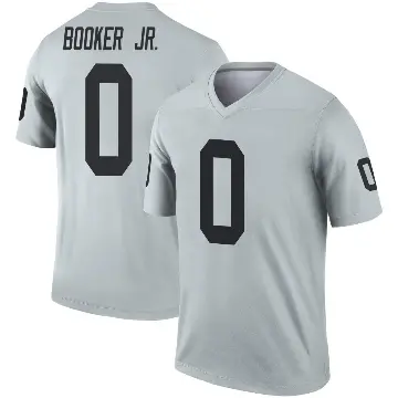 ＃0 Men's Anthony Booker Jr. Legend Las Vegas Raiders Inverted Silver Jersey