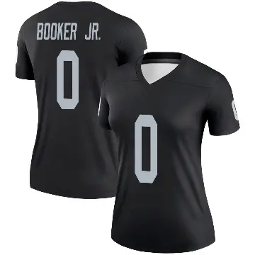 ＃0 Women's Anthony Booker Jr. Black Legend Las Vegas Raiders Jersey