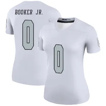 ＃0 Women's Anthony Booker Jr. White Legend Las Vegas Raiders Color Rush Jersey