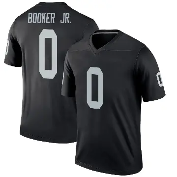 ＃0 Youth Anthony Booker Jr. Black Legend Las Vegas Raiders Jersey