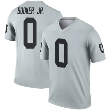＃0 Youth Anthony Booker Jr. Legend Las Vegas Raiders Inverted Silver Jersey