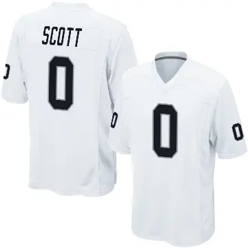 ＃0 Youth Tyler Scott White Game Las Vegas Raiders Jersey