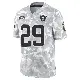 ＃29 Men's Chigozie Anusiem Arctic Camo Limited Las Vegas Raiders 2024 Salute to Service Jersey