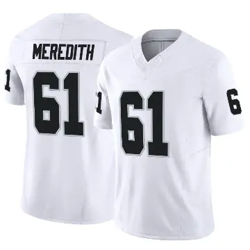 ＃61 Youth Jordan Meredith White Limited Las Vegas Raiders Vapor F.U.S.E. Jersey