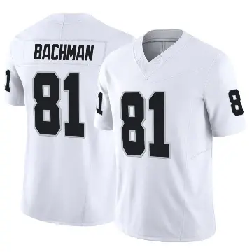 ＃81 Men's Alex Bachman White Limited Las Vegas Raiders Vapor F.U.S.E. Jersey
