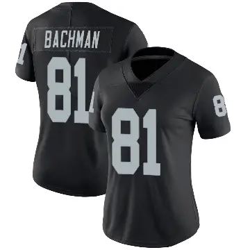 ＃81 Women's Alex Bachman Black Limited Las Vegas Raiders Team Color Vapor Untouchable Jersey