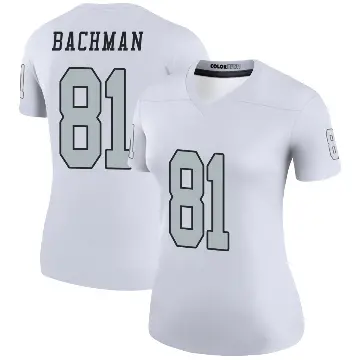 ＃81 Women's Alex Bachman White Legend Las Vegas Raiders Color Rush Jersey