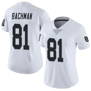 ＃81 Women's Alex Bachman White Limited Las Vegas Raiders Vapor Untouchable Jersey
