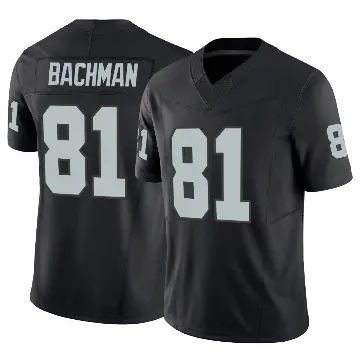 ＃81 Youth Alex Bachman Black Limited Las Vegas Raiders Vapor F.U.S.E. Jersey