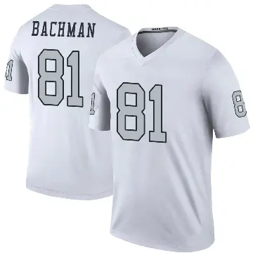 ＃81 Youth Alex Bachman White Legend Las Vegas Raiders Color Rush Jersey