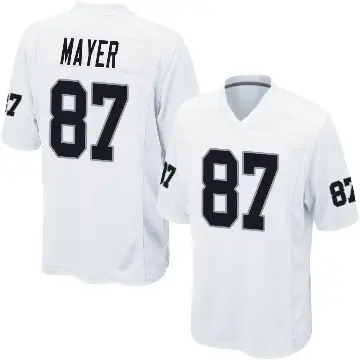 ＃87 Men's Michael Mayer White Game Las Vegas Raiders Jersey
