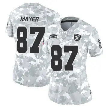 ＃87 Women's Michael Mayer Arctic Camo Limited Las Vegas Raiders 2024 Salute to Service Jersey