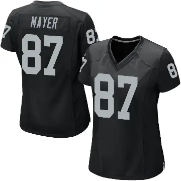 ＃87 Women's Michael Mayer Black Game Las Vegas Raiders Team Color Jersey