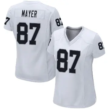 ＃87 Women's Michael Mayer White Game Las Vegas Raiders Jersey
