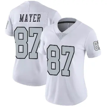 ＃87 Women's Michael Mayer White Limited Las Vegas Raiders Color Rush Jersey