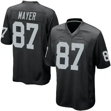 ＃87 Youth Michael Mayer Black Game Las Vegas Raiders Team Color Jersey