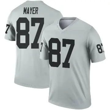 ＃87 Youth Michael Mayer Legend Las Vegas Raiders Inverted Silver Jersey